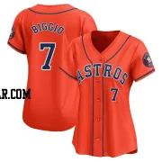 Craig Biggio Women's Houston Astros Orange Limited Alternate Jersey