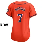 Craig Biggio Women's Houston Astros Orange Limited Alternate Jersey