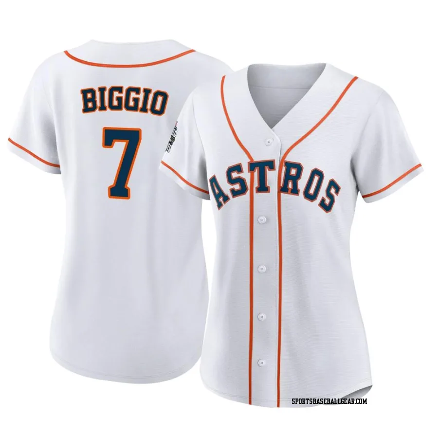 Craig Biggio Women's Houston Astros White Authentic 2022 World Series Home Jersey