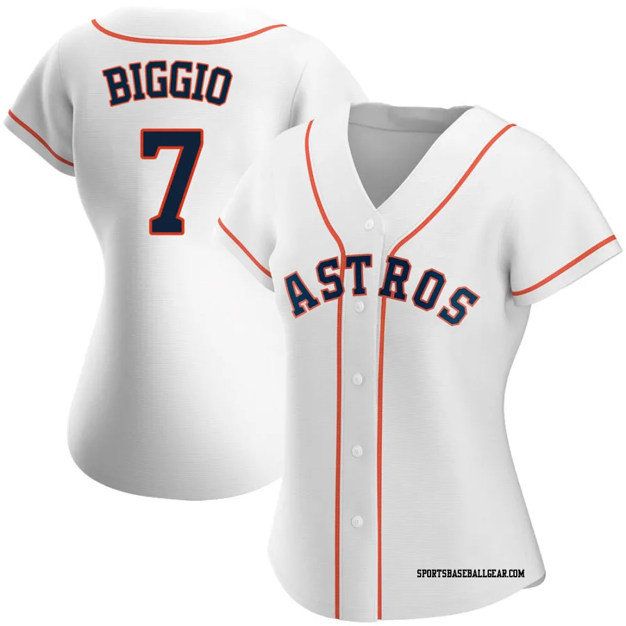 Craig Biggio Women's Houston Astros White Authentic Home Jersey