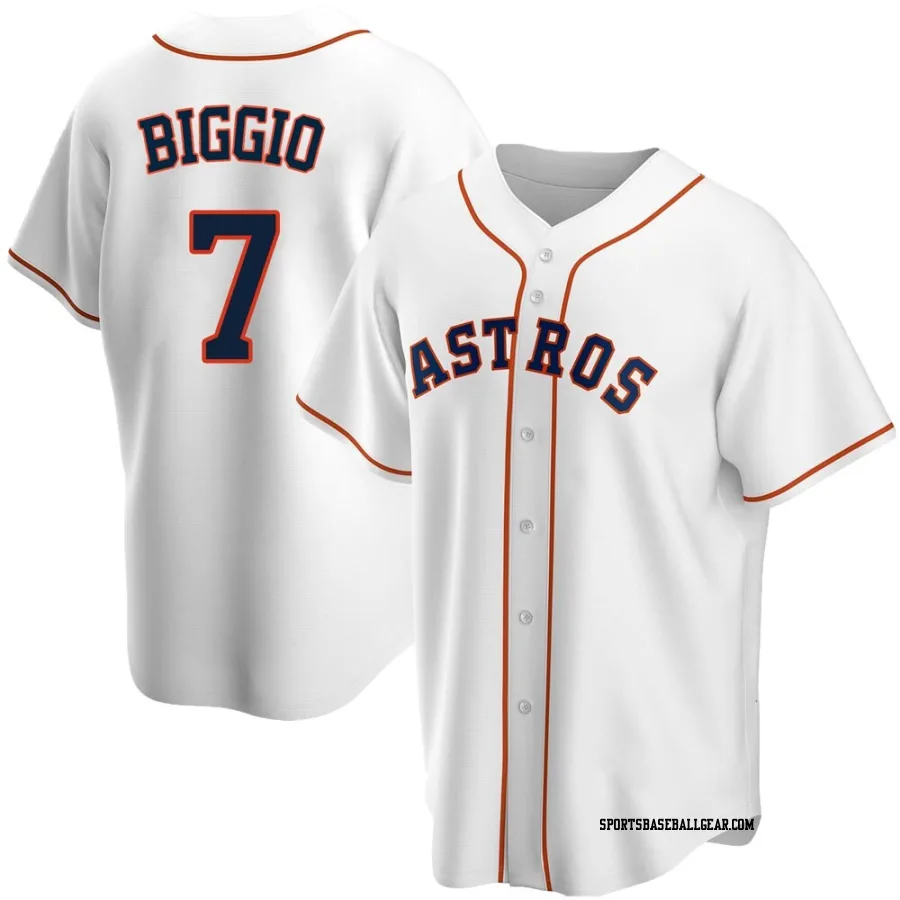 Craig Biggio Youth Houston Astros White Replica Home Jersey