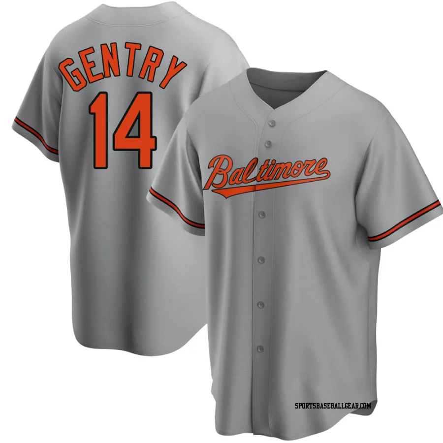 Craig Gentry Men's Baltimore Orioles Gray Replica Road Jersey