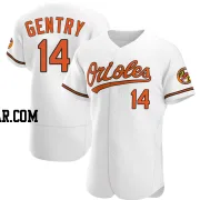 Craig Gentry Men's Baltimore Orioles White Authentic Home Jersey