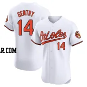 Craig Gentry Men's Baltimore Orioles White Elite Home Jersey