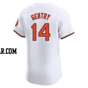 Craig Gentry Men's Baltimore Orioles White Elite Home Jersey