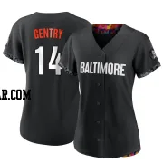 Craig Gentry Women's Baltimore Orioles Black Authentic 2023 City Connect Jersey