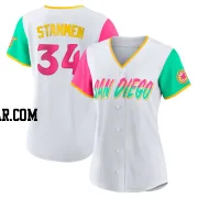 Craig Stammen Women's San Diego Padres White Replica 2022 City Connect Jersey