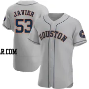 Cristian Javier Men's Houston Astros Gray Authentic Road Jersey