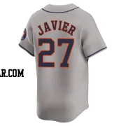 Cristian Javier Men's Houston Astros Gray Limited Away Jersey