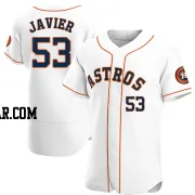 Cristian Javier Men's Houston Astros White Authentic Home Jersey