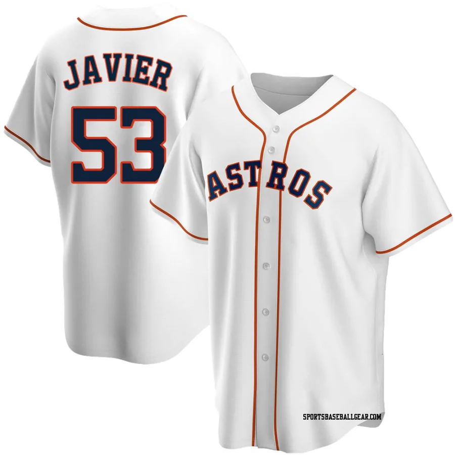 Cristian Javier Men's Houston Astros White Replica Home Jersey