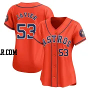 Cristian Javier Women's Houston Astros Orange Limited Alternate Jersey