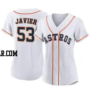 Cristian Javier Women's Houston Astros White Authentic 2022 World Series Home Jersey