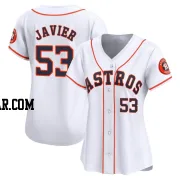 Cristian Javier Women's Houston Astros White Limited Home Jersey