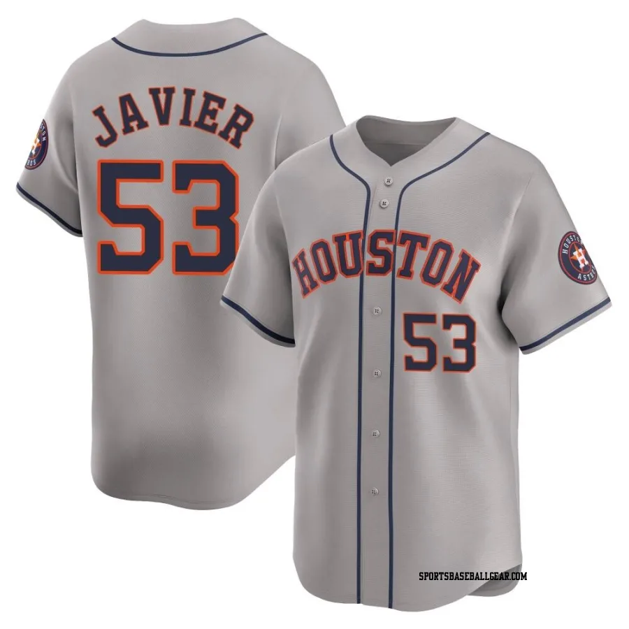 Cristian Javier Youth Houston Astros Gray Limited Away Jersey