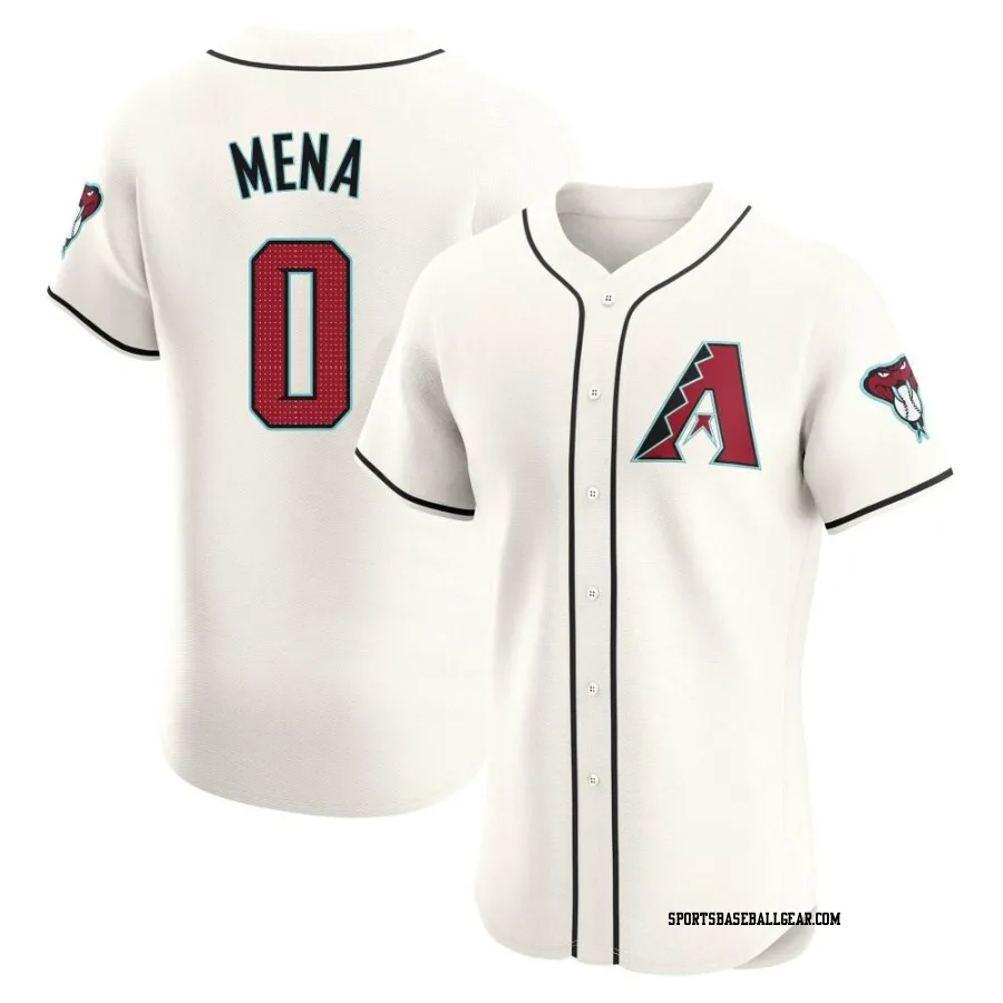 Cristian Mena Men's Arizona Diamondbacks Cream Elite Home Jersey