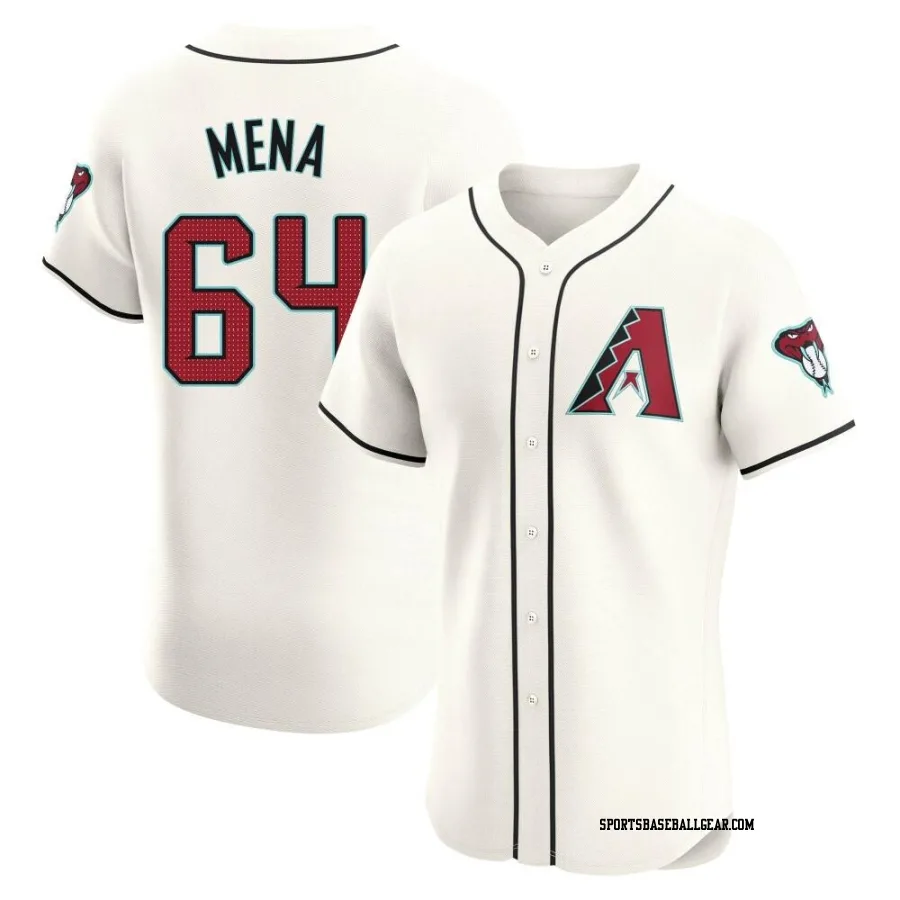 Cristian Mena Men's Arizona Diamondbacks Cream Elite Home Jersey