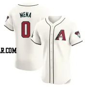 Cristian Mena Men's Arizona Diamondbacks Cream Elite Home Patch Jersey