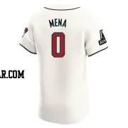 Cristian Mena Men's Arizona Diamondbacks Cream Elite Home Patch Jersey