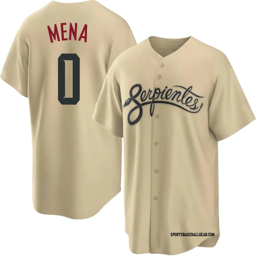 Cristian Mena Men's Arizona Diamondbacks Gold Replica 2021 City Connect Cool Base Jersey