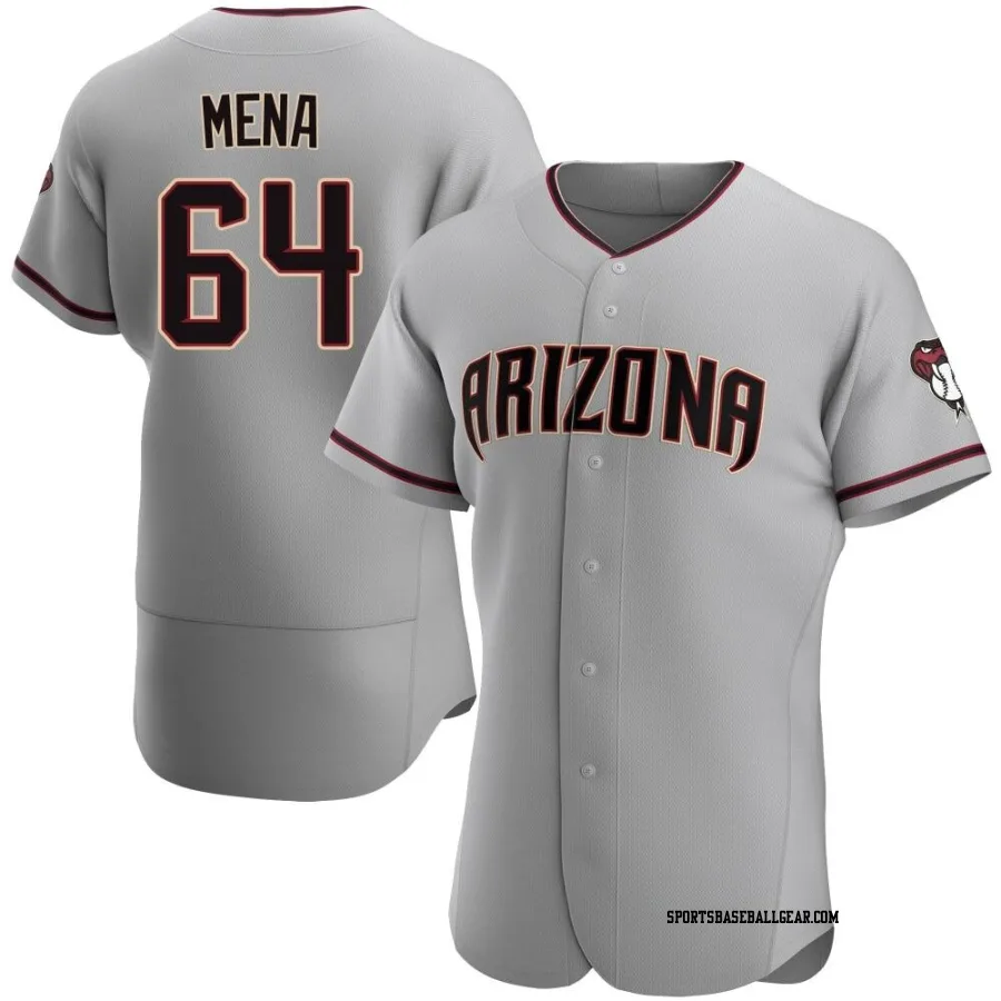 Cristian Mena Men's Arizona Diamondbacks Gray Authentic Road Jersey