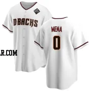 Cristian Mena Men's Arizona Diamondbacks White Replica Home 2023 World Series Jersey