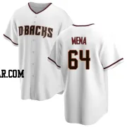 Cristian Mena Men's Arizona Diamondbacks White Replica Home Jersey