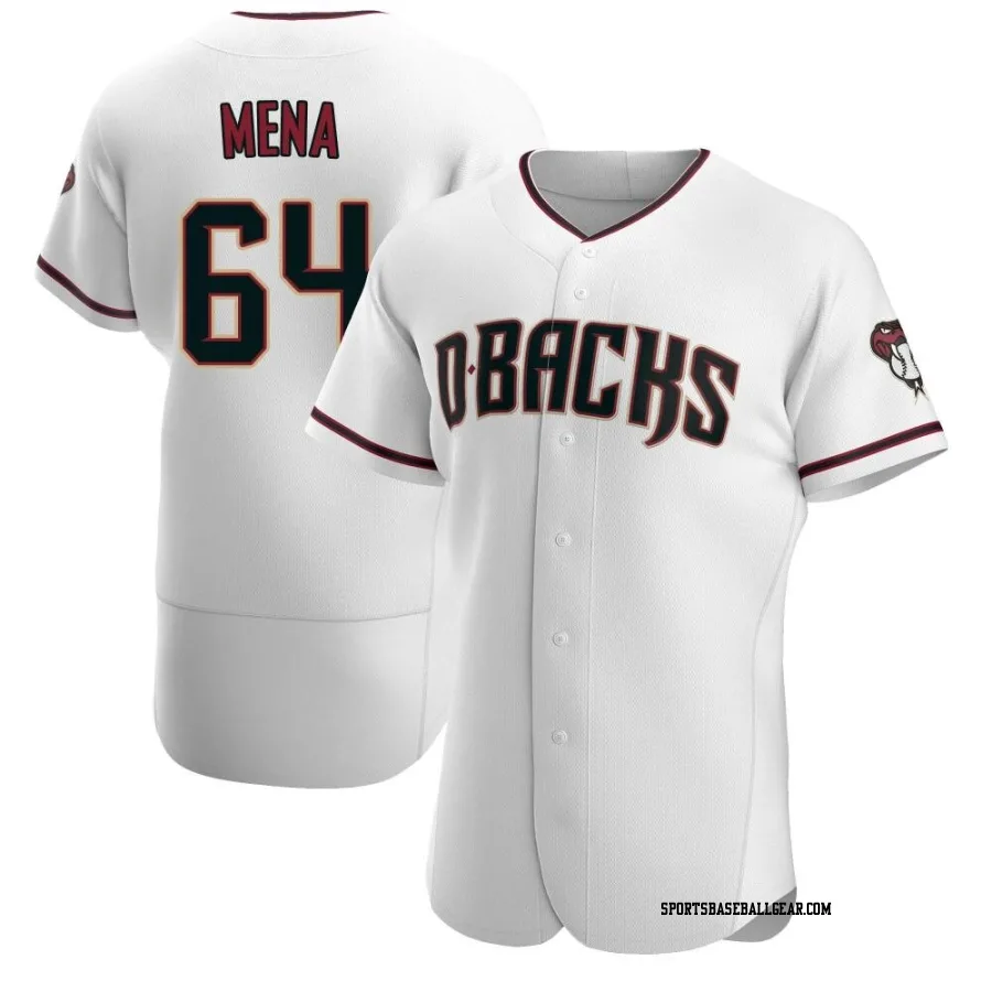 Cristian Mena Men's Arizona Diamondbacks White/Crimson Authentic Home Jersey