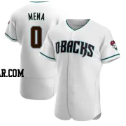 Cristian Mena Men's Arizona Diamondbacks White/Teal Authentic Alternate Jersey