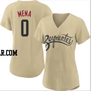 Cristian Mena Women's Arizona Diamondbacks Gold Authentic 2021 City Connect Cool Base Jersey