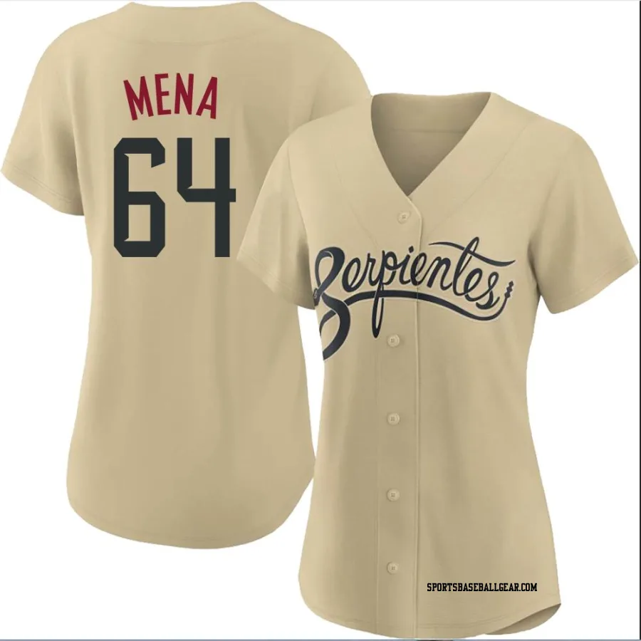 Cristian Mena Women's Arizona Diamondbacks Gold Replica 2021 City Connect Cool Base Jersey