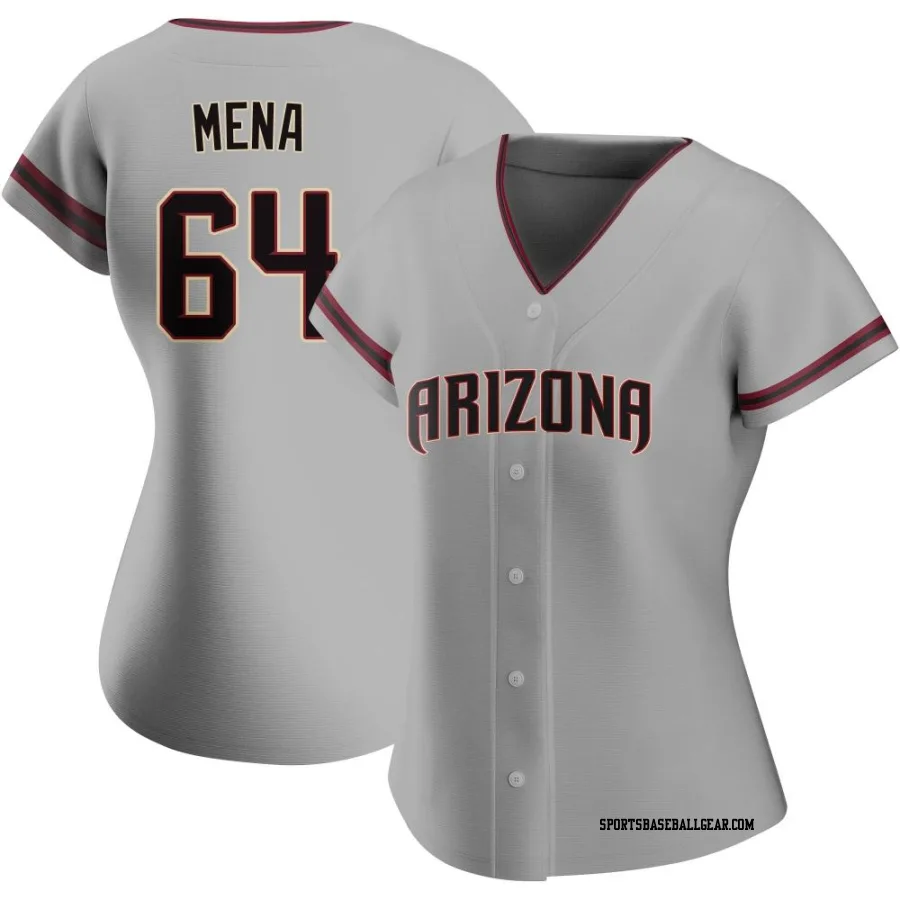 Cristian Mena Women's Arizona Diamondbacks Gray Authentic Road Jersey