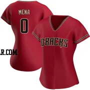 Cristian Mena Women's Arizona Diamondbacks Red Replica Alternate Jersey