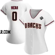 Cristian Mena Women's Arizona Diamondbacks White Authentic Home 2023 World Series Jersey