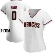 Cristian Mena Women's Arizona Diamondbacks White Authentic Home Jersey