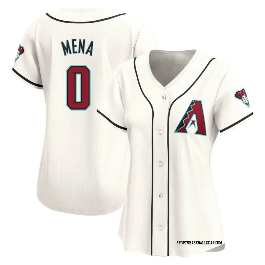 Cristian Mena Women's Arizona Diamondbacks White Limited Home Jersey