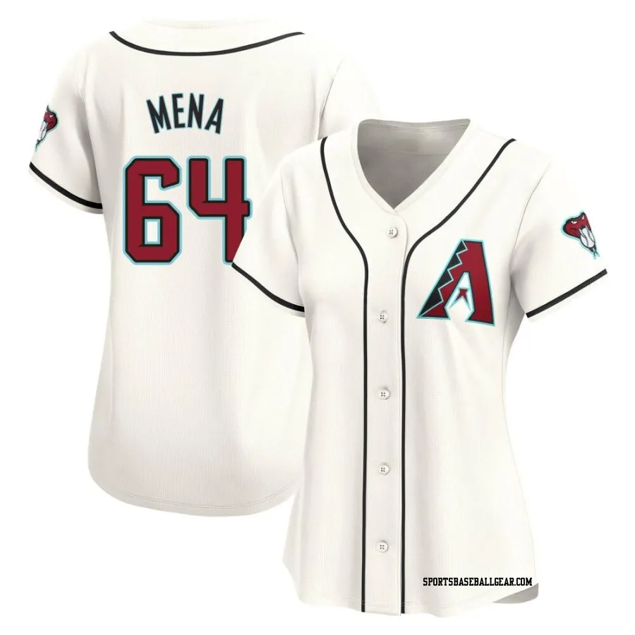 Cristian Mena Women's Arizona Diamondbacks White Limited Home Jersey