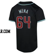 Cristian Mena Youth Arizona Diamondbacks Black Limited Alternate Jersey