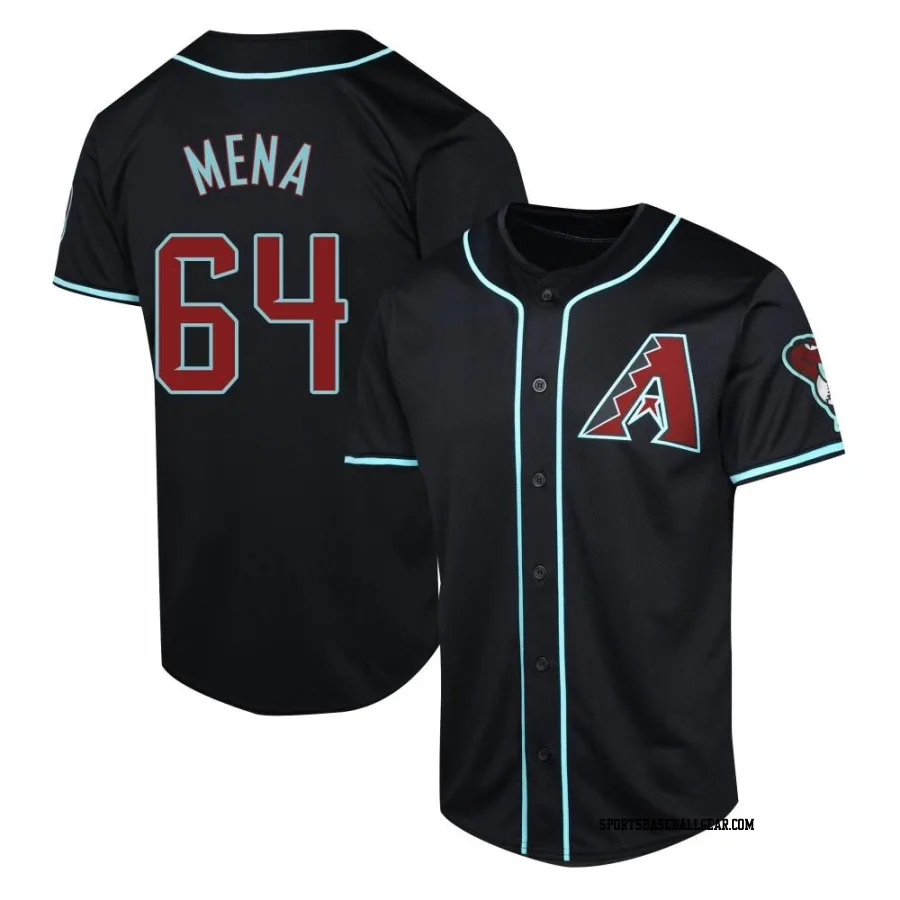 Cristian Mena Youth Arizona Diamondbacks Black Limited Alternate Jersey