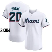 Cristian Pache Men's Miami Marlins White Elite Home Jersey