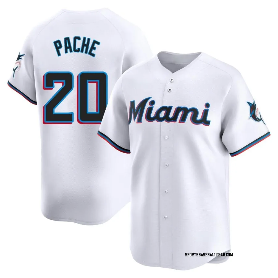 Cristian Pache Men's Miami Marlins White Limited Home Jersey