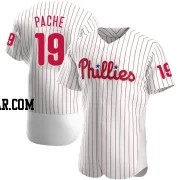 Cristian Pache Men's Philadelphia Phillies White Authentic Home Jersey