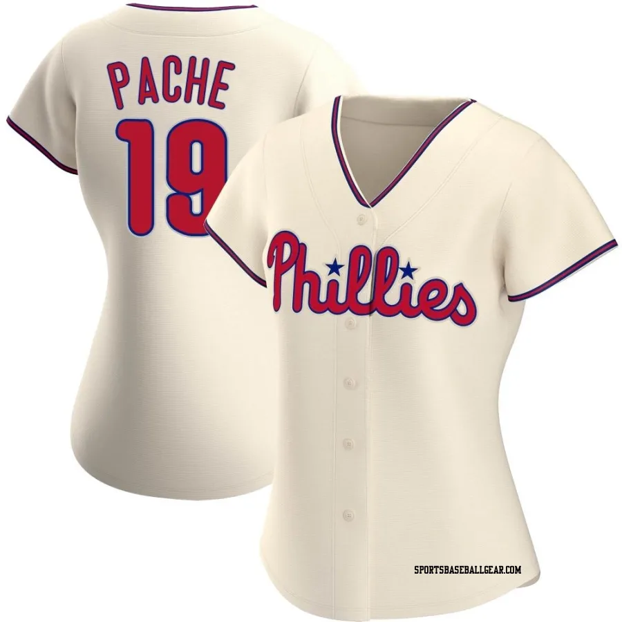 Cristian Pache Women's Philadelphia Phillies Cream Replica Alternate Jersey