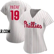 Cristian Pache Women's Philadelphia Phillies White Authentic Home Jersey