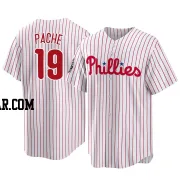 Cristian Pache Youth Philadelphia Phillies White Replica 2022 World Series Home Jersey