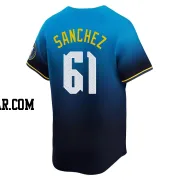 Cristopher Sanchez Men's Philadelphia Phillies Blue Limited 2024 City Connect Jersey