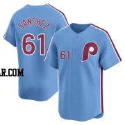 Cristopher Sanchez Men's Philadelphia Phillies Light Blue Limited Alternate Jersey