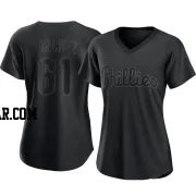 Cristopher Sanchez Women's Philadelphia Phillies Black Authentic Pitch Fashion Jersey