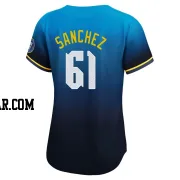 Cristopher Sanchez Women's Philadelphia Phillies Blue Limited 2024 City Connect Jersey