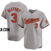 Curt Blefary Men's Baltimore Orioles Gray Limited Road Jersey